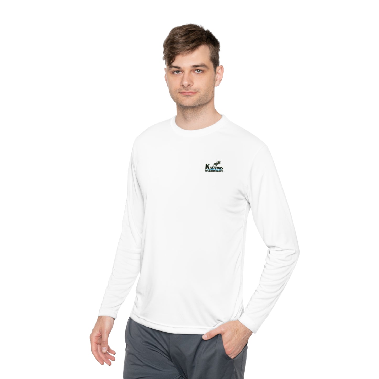Kaitfors logo Pool Unisex Lightweight Long Sleeve Tee
